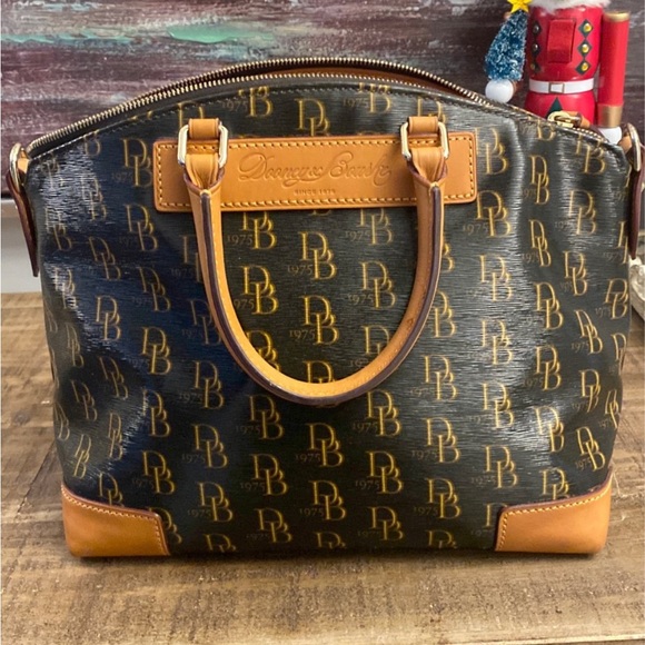 Dooney & Bourke Signature 1975 Satchel - Picture 2 of 7